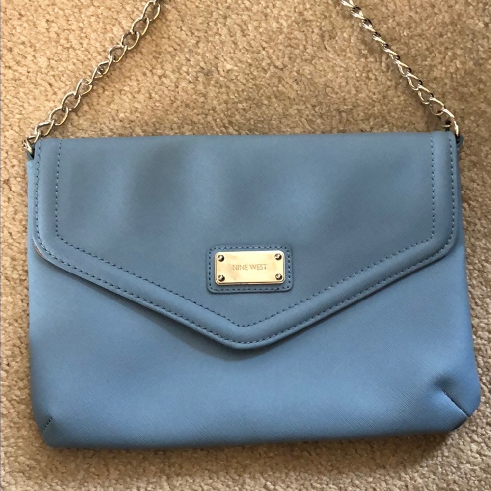 Baby blue purse